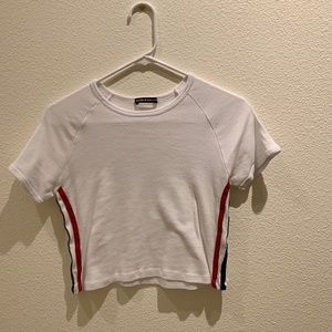 Brandy Melville Side-Stripe crop top
